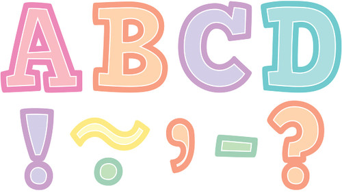 Teacher Created Resources Pastel Pop Bold Block 3" Magnetic Letters