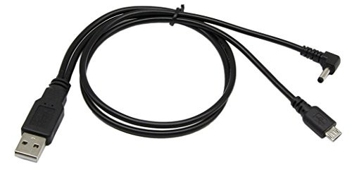 GCTime USB to Micro USB & 3.5 1.35 mm 5 Volt DC Barrel Jack Power Cable-20Inch