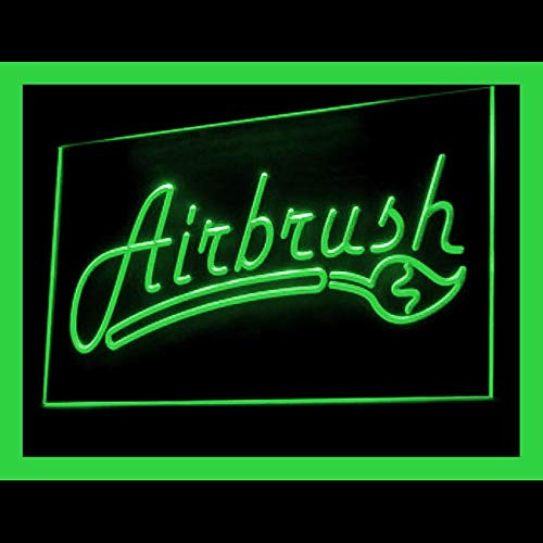 200089 Airbrush Art Paint Spray Tanning Tattoo Display LED Light Sign