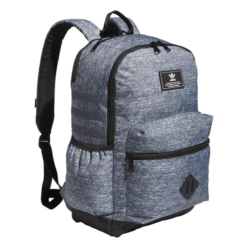 adidas Originals National 3.0 Backpack, Jersey Onix Grey/Black, One Size