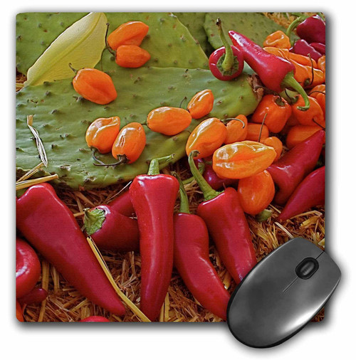 3dRose LLC 8 x 8 x 0.25 Inches Mouse Pad, Nopales Habanero Market, Julien McRoberts (mp_92642_1)