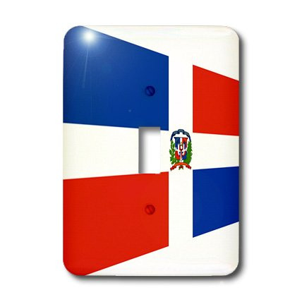 3dRose lsp_174651_1 Image of Contemporary Flag of Dominican Republic Light Switch Cover