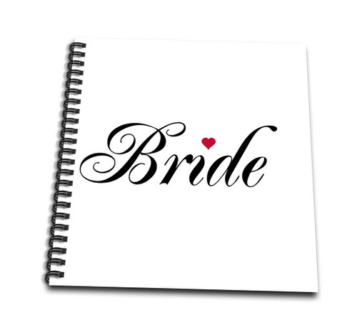3dRose db_112863_1 Bride with Red Love Heart Part of a Bride and Groom Set Wedding Marriage Married Hen Bachelorette Drawing Book, 8 by 8-Inch 3dRose db_112863_1 Bride with Red Love Heart Part of a Bride and Groom Set Wedding Marriage Married Hen Bachelorette Drawing Book, 8 by 8-Inch