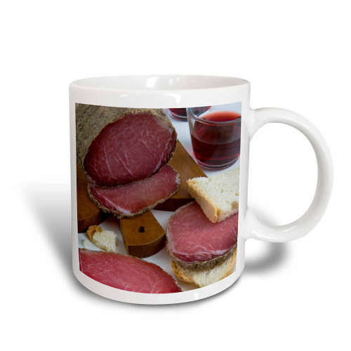 3dRose Lonza, Pork loin, Cured ham, Tuscan Cuisine, Italy Mug, 11 oz, Red