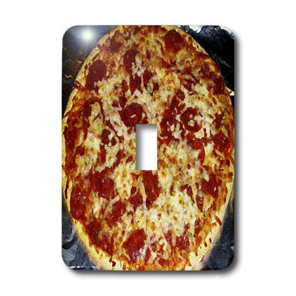 3dRose lsp_36696_1" Pizza Oil Painting Single Toggle Switch