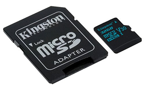 Kingston Canvas Go! 32GB microSDHC Class 10 microSD Memory Card UHS-I 90MB/s R Flash Memory Card with Adapter (SDCG2/32GB)
