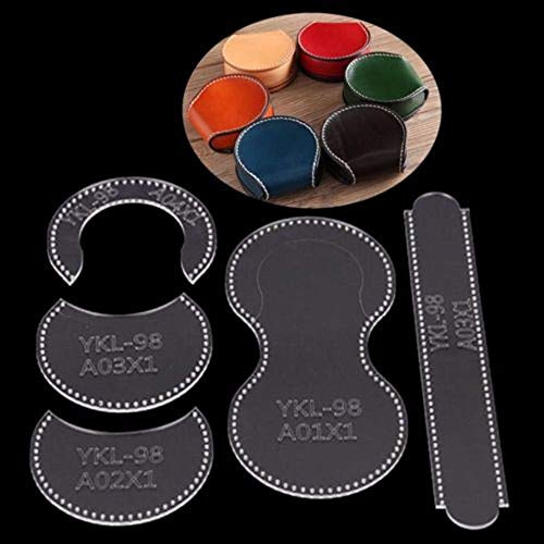 FASTROHY Coin Purse Acrylic Template Leather Pattern Acrylic Leather Pattern Leather Templates for Wallet
