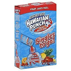 HAWAIIAN PUNCH JUICY RED FRUIT FLAVOR DRINK SINGLES STICKS TO GO 8 CT