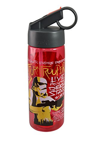 Zak Designs Star Wars Galactic Empire Storm Troopers 25oz Aspen Tritan Sports Water Bottle, RED