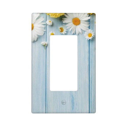 Wood Flower Decorative Light Switch Cover Wall Plates Outlet Covers Home Decor 1 Gang Single Rocker Receptacle Room Kitchen Bedroom Bathroom Standard Size Wood Flower Decorative Light Switch Cover Wall Plates Outlet Covers Home Decor 1 Gang Single Rocker Receptacle Room Kitchen Bedroom Bathroom Standard Size