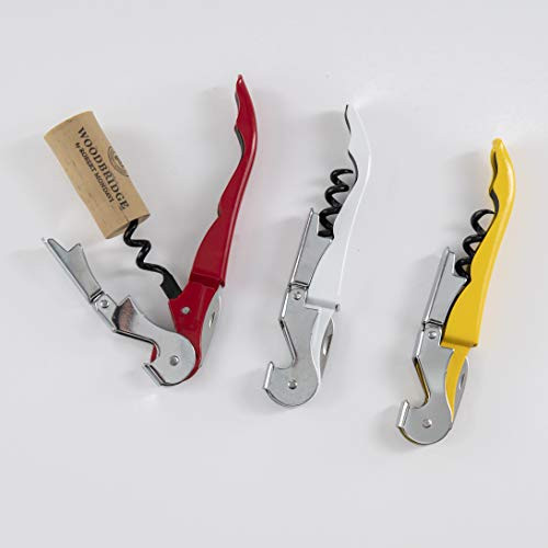 Professional Wine Bottle Opener Waiters Corkscrew With Foil Cutter Double Hinged for Bartenders Servers Sommeliers, 3 Pack