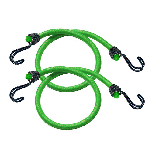 Master Lock 2 Pack of 80 cm Twin Wire Bungee Cords - Green