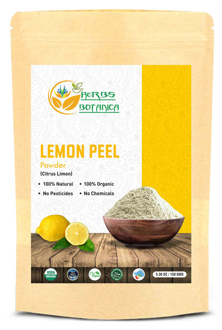 Herbs Botanica Organic Lemon Peel Powder Citrus Peel Organic 5.3 oz /150 gms 100% Natural | Anti Tan Face Mask, Face Pack Herbs Botanica Organic Lemon Peel Powder Citrus Peel Organic 5.3 oz /150 gms 100% Natural | Anti Tan Face Mask, Face Pack
