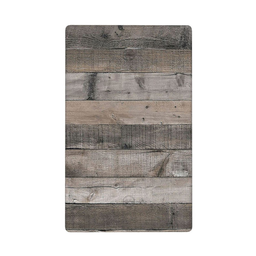 Rustic Gray Wood Print Single Blank Light Switch Cover Decorative Farmhouse Grey 1 Gang Switch Wall Plate for Electrical Wallplate Outlet Plate Covers Bedroom Kitchen Bathroom (Plastic)