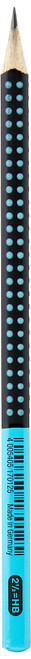 Faber-Castell Graphite Pencil, Grip 2001 - Two Tone Black/Turquoise, (517012)