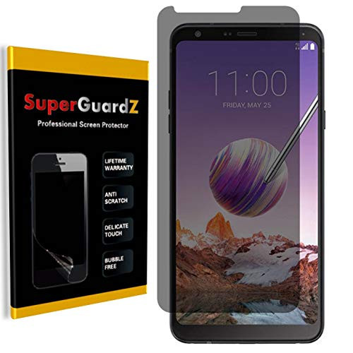 LG Stylo 4 Screen Protector [Privacy Anti-Spy], SuperGuardZ, Anti-Glare, Anti-Scratch, Anti-Bubble [Lifetime Replacement]