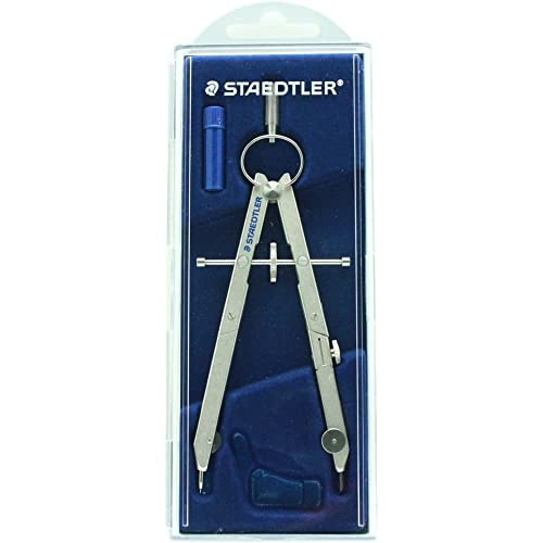 Staedtler Mars Comfort 551 01 Precision Compass Set with Lead Part, Universal Adapter and Spares Box