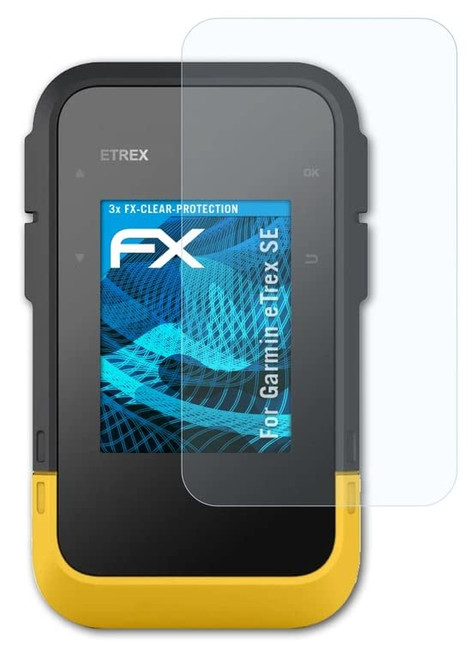 atFoliX Screen Protection Film Compatible with Garmin eTrex SE Screen Protector, Ultra-Clear FX Protective Film (3X)