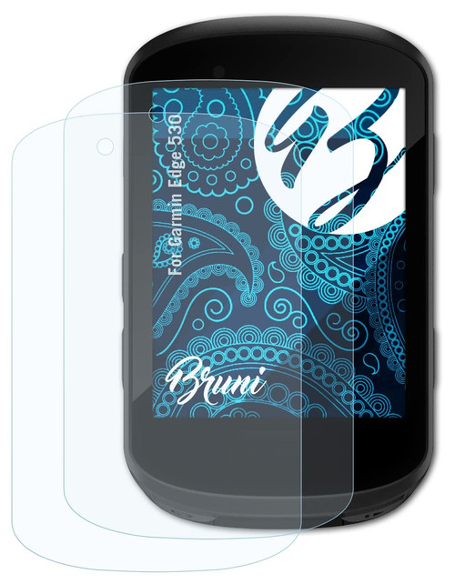 Bruni Screen Protector Compatible with Garmin Edge 530 Protector Film, Crystal Clear Protective Film (2X)