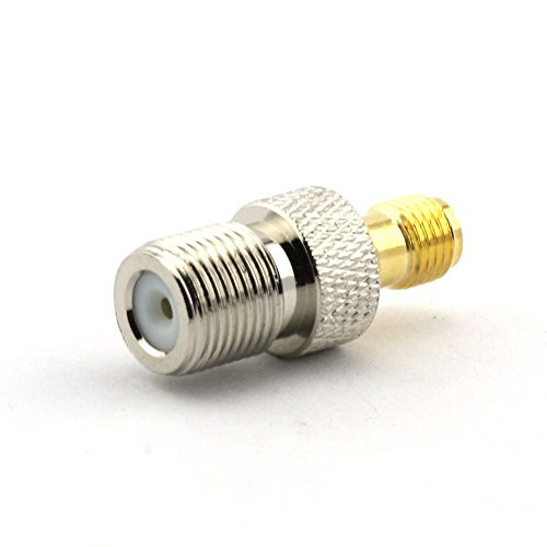 Maxmoral 2PCS F Female to SMA Female Connector RF Coax Coaxial Adapter