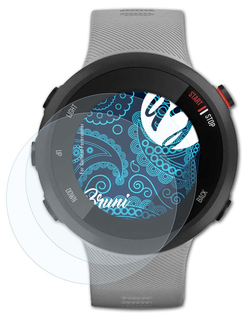 Bruni Screen Protector Compatible with Garmin Forerunner 45 Plus Protector Film, Crystal Clear Protective Film (2X)
