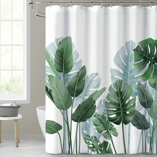 DODOUNA Flower Plant Scenery Shower Curtains Cactus Tulip Dandelion Landscape Bathroom Waterproof Cloth Curtain Bathtub Decor with Hooks 71X71 inch