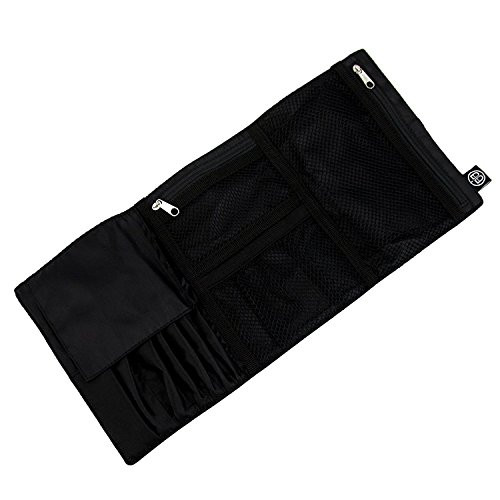 Beyond A Bag Rolling Cosmetic Organizer Case Roll, Raven, One Size