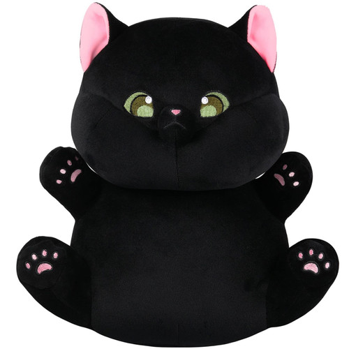 GAGAKU Black Cat Stuffed Animals Christmas Plush,12" Kitten Kawaii Plush Pillow Black Cat Pillow Black Cat Plushie Cute Cat Plushie Soft Stuffed Cat Toy for Halloween Christmas Birthday Kids Gifts GAGAKU Black Cat Stuffed Animals Christmas Plush,12" Kitten Kawaii Plush Pillow Black Cat Pillow Black Cat Plushie Cute Cat Plushie Soft Stuffed Cat Toy for Halloween Christmas Birthday Kids Gifts