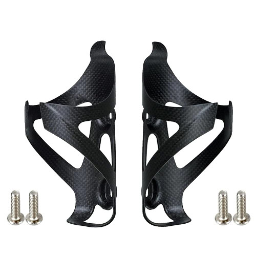 Water Bottle Cage, 3k Matte Full Carbon Fiber Lightweight and Strong Bicycle Water Bottle Holder Bike Cages Brackets (Matte, 2 pcs) Water Bottle Cage, 3k Matte Full Carbon Fiber Lightweight and Strong Bicycle Water Bottle Holder Bike Cages Brackets (Matte, 2 pcs)