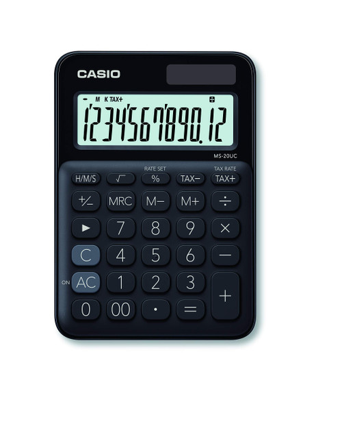 Casio MS-20UC-BK Desktop Calculator,Black