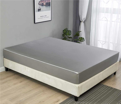 MAGCOR Twin Mattress Protector Ultra Soft Silk Bed Fitted Sheet Luxury Silky Soft Breathable Durable Fitted Sheet for Bed Upto 12 inches Deep Pocket 39"x75" Grey MAGCOR Twin Mattress Protector Ultra Soft Silk Bed Fitted Sheet Luxury Silky Soft Breathable Durable Fitted Sheet for Bed Upto 12 inches Deep Pocket 39"x75" Grey