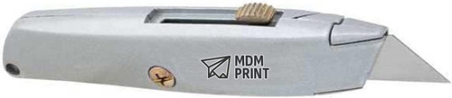 Utility Knife, Retractable, Utility, General Purpose, Metal, 6 in L. PK-3