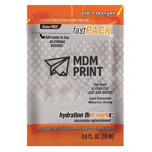 Sports Drink Liquid Concentrate 0.6 oz., Orange, Pk50