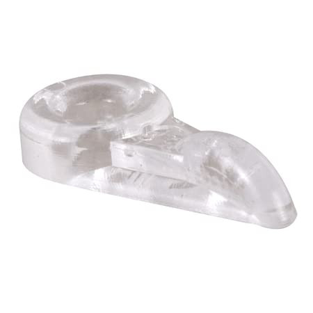 Storm Door Panel Clip, Flush, Clear Acrylic (8-Pack)