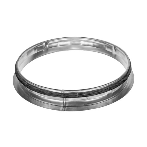 Vent Systems 10" inch Air Vent Duct Connector Flange with Rubber Gasket. Straight Ventilation Pipe Metal Ducting Connector Wall Plate for Cooling Heating Ventilation System HVAC 250mm.