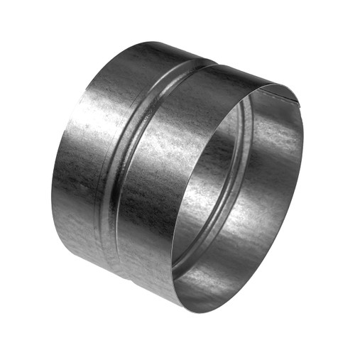 Vent Systems 6'' Inch Galvanized Steel Duct Connector - Round Ventilation Duct Extension - Metal Dryer Vent Coupler - Metal Hose Coupling - Dryer Pipe Connector