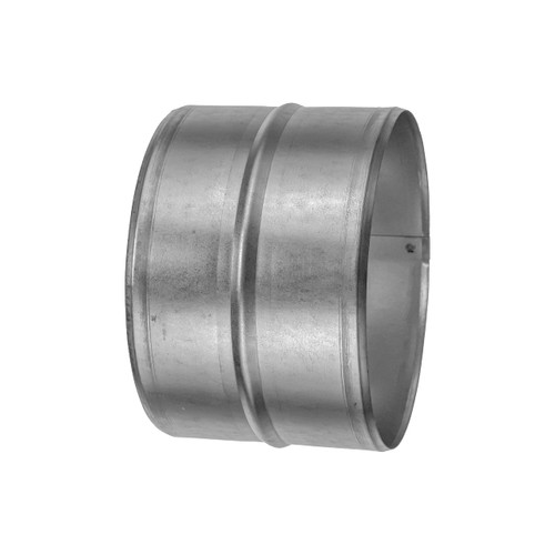 Vent Systems 6'' Inch Galvanized Steel Duct Connector - Round Ventilation Duct Extension - Metal Vent Coupler - Metal Hose Coupling - Galvanised Pipe Connector