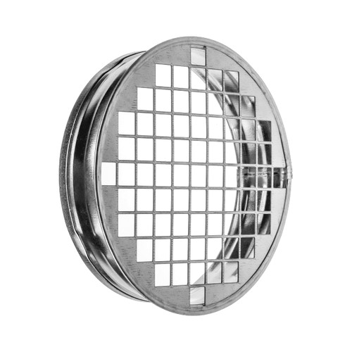 HVAC OV Galvanized Metal Duct End Cap - 6 Inch Fit with Mesh - Available in Different Sizes to Suit