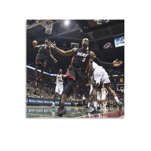 Dwayne Wade Poster Decorative Painting Canvas Wall Art Living Room Posters Bedroom Painting Unframe-style 16x16inch(40x40cm)