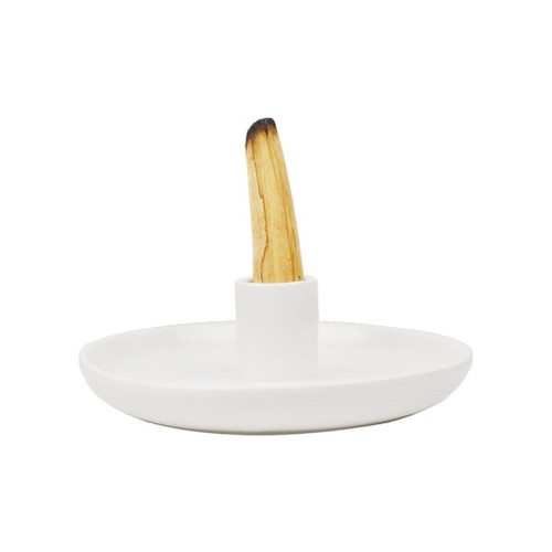 Palo Santo Holder, Palo Santo Burner, Ceramic Palo Santo Holder, Palo Santo Sticks Holder, Smudge Bowl, Sage Holder (White)