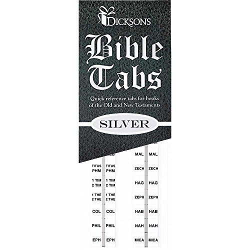 Silvertone Quick Reference Adhesive Old and New Testament Bible Indexing Tabs