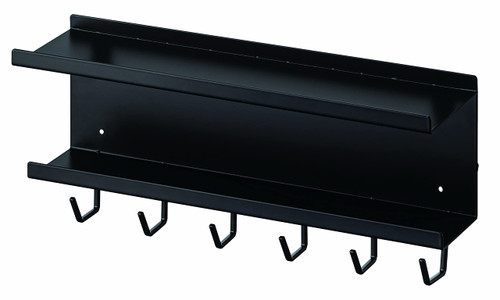 YAMAZAKI Wall-Mount Cable & Router Storage Rack Home | | Cable Management, One Size, Black