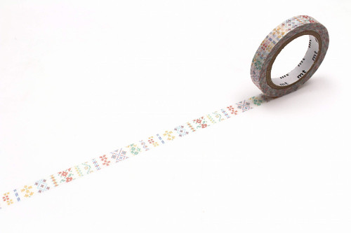 mt ex 'Embroidery Line' Washi Masking Tape 7mm x 7m - 1 roll