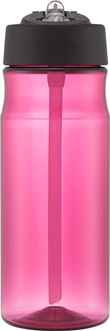 THERMOS 13609 Hydration Water Bottle with Straw, Plastic Pink, 530 ml