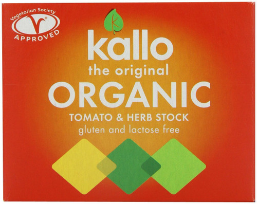Kallo - Organic Tomato & Herb Stock Cubes - 66g (Pack of 6)
