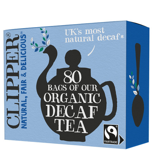 Clipper Tea Tea Fairtrade Organic Decaf 80 Unbleached, Plastic-Free Bags, 8.2 oz, 1 Pack, 80 Unbleached Tea Bags Clipper Tea Tea Fairtrade Organic Decaf 80 Unbleached, Plastic-Free Bags, 8.2 oz, 1 Pack, 80 Unbleached Tea Bags