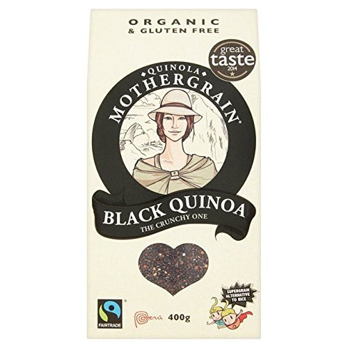 Quinola Mothergrain Organic & Fairtrade Black Quinoa - 400g (0.88lbs)
