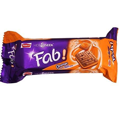 Parle Hide & Seek Fab - Orange - 112g - (pack of 2)