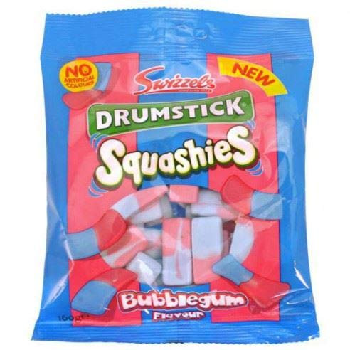 Squashies Drumstick Bubblegum - 145g - Pack of 4