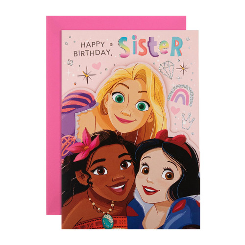 Hallmark Birthday Card for Kids - Extra-Large Disney Princess Design